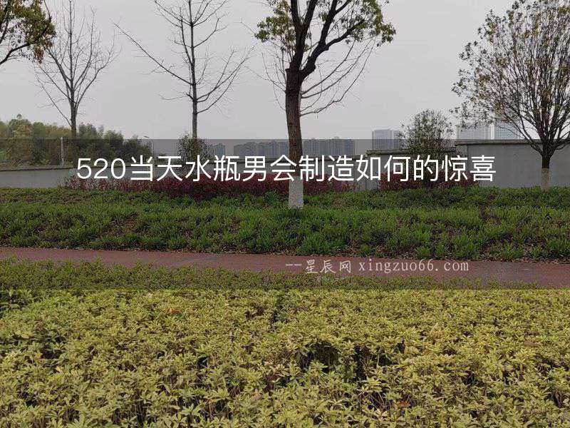 520當(dāng)天水瓶男會制造如何的驚喜