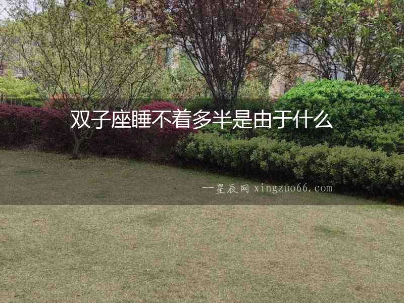 雙子座睡不著多半是由于什么