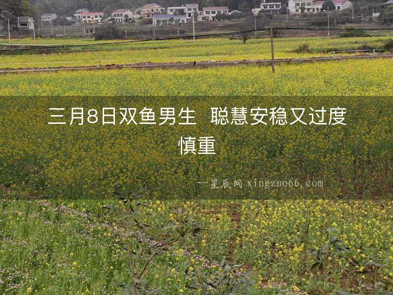 三月8日雙魚男生  聰慧安穩(wěn)又過度慎重