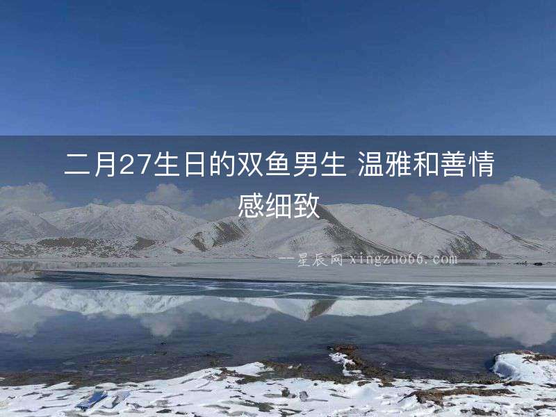 二月27生日的雙魚男生 溫雅和善情感細(xì)致