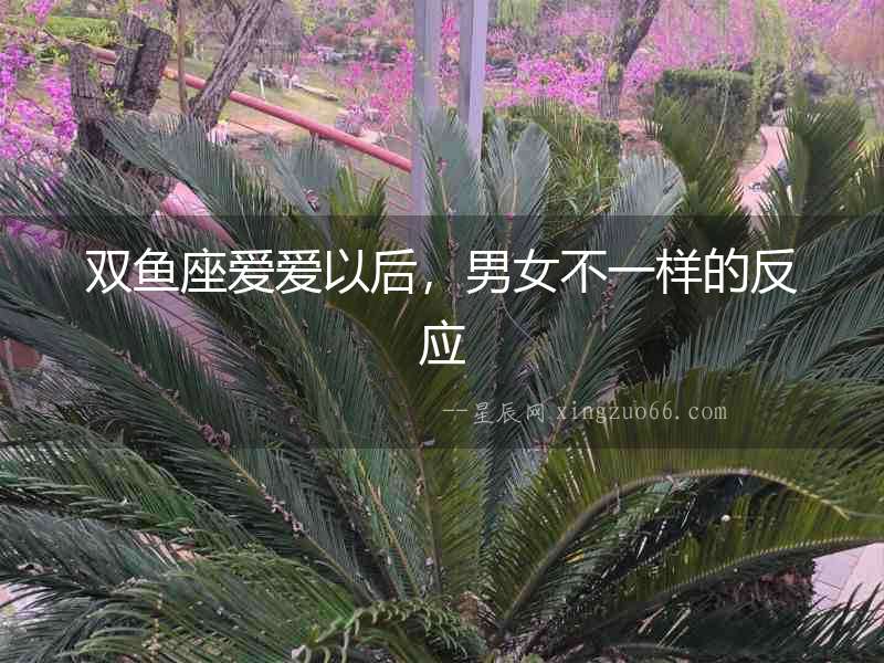 雙魚(yú)座愛(ài)愛(ài)以后，男女不一樣的反應(yīng)