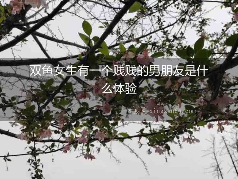 雙魚女生有一個賤賤的男朋友是什么體驗