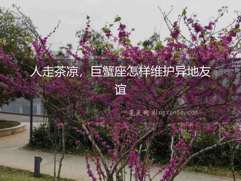 人走茶涼，巨蟹座怎樣維護異地友誼
