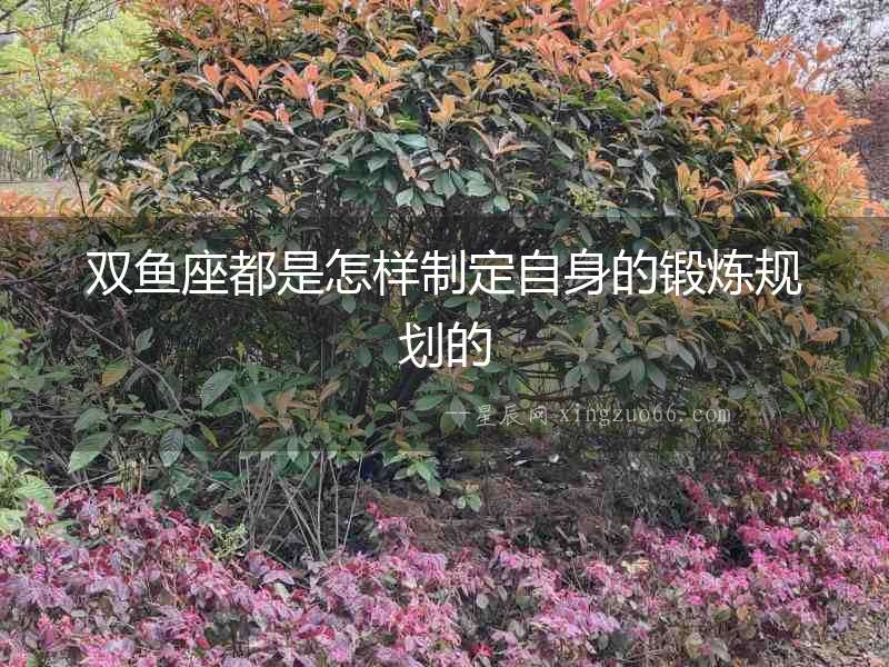 雙魚座都是怎樣制定自身的鍛煉規劃的