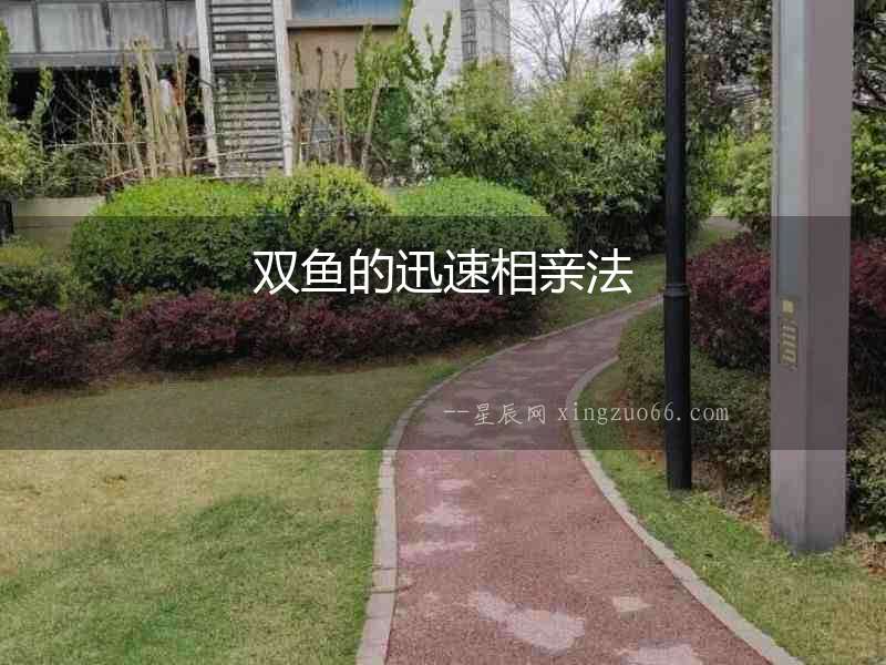 雙魚的迅速相親法