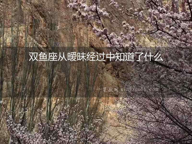 雙魚座從曖昧經過中知道了什么