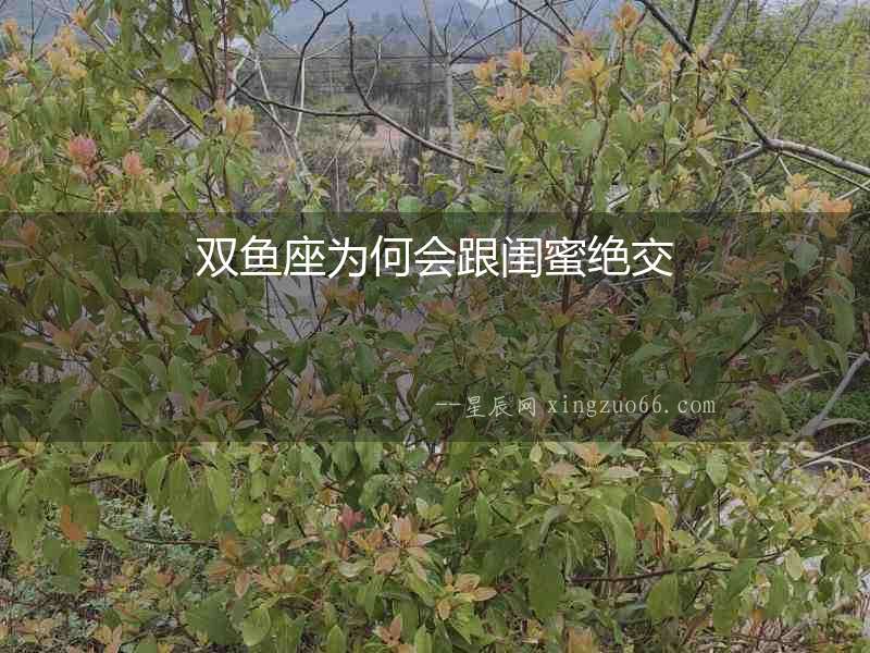 雙魚座為何會跟閨蜜絕交