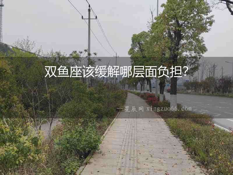 雙魚(yú)座該緩解哪層面負(fù)擔(dān)？