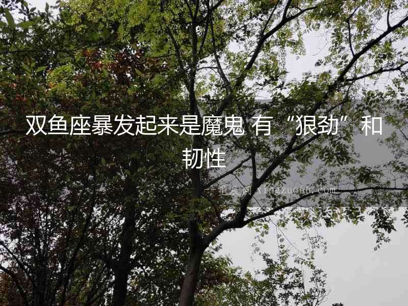 雙魚座暴發起來是魔鬼 有“狠勁”和韌性