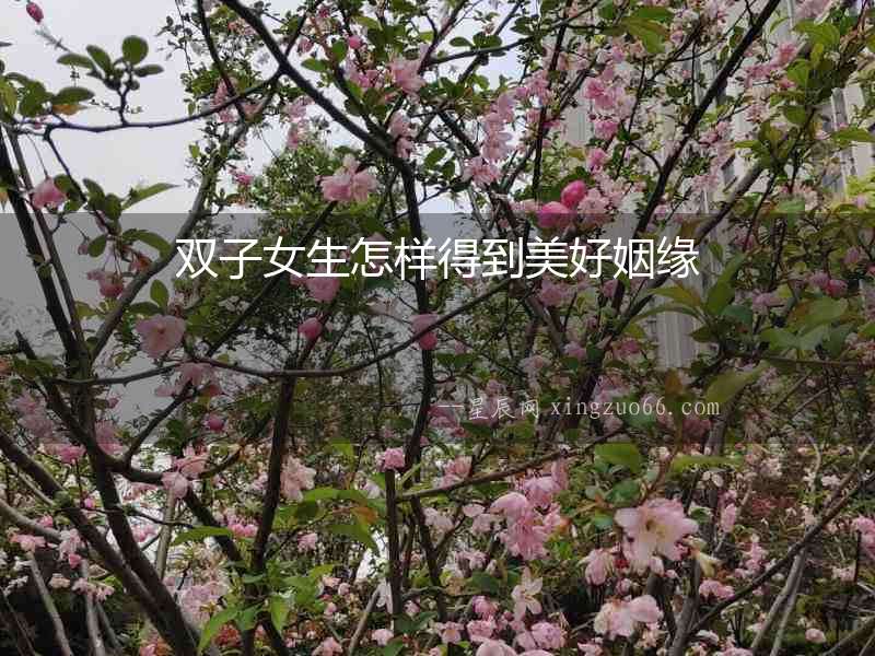雙子女生怎樣得到美好姻緣