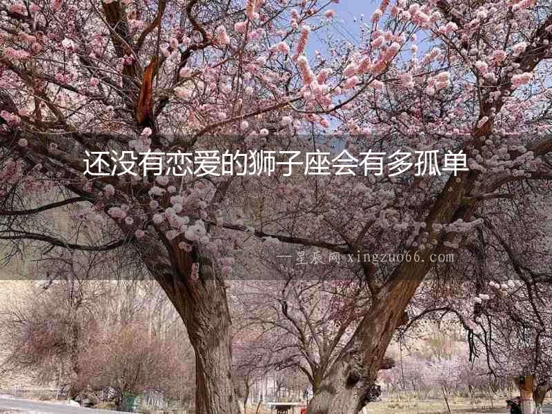 還沒有戀愛的獅子座會有多孤單