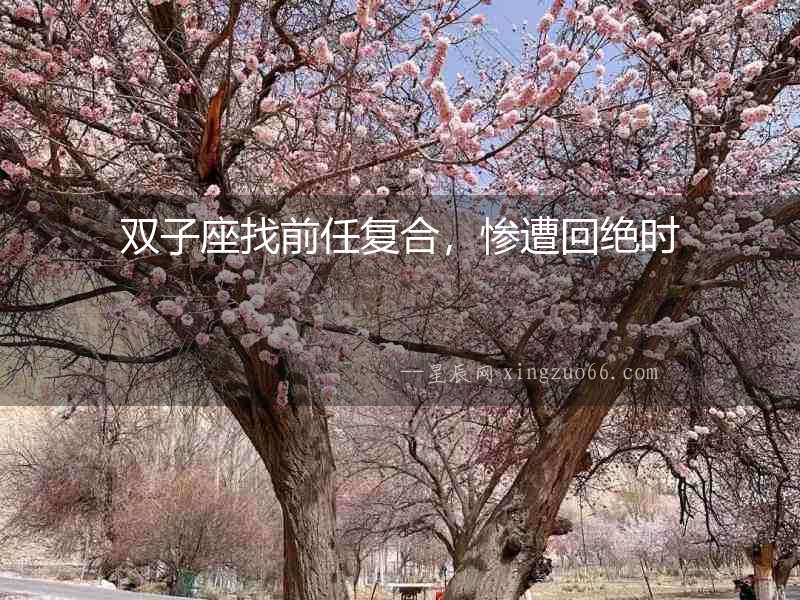 雙子座找前任復(fù)合，慘遭回絕時(shí)