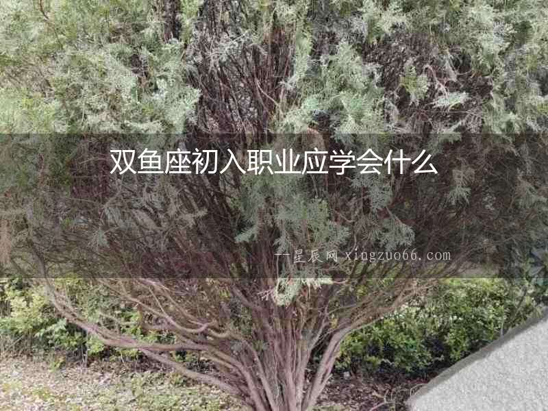 雙魚座初入職業(yè)應(yīng)學(xué)會(huì)什么