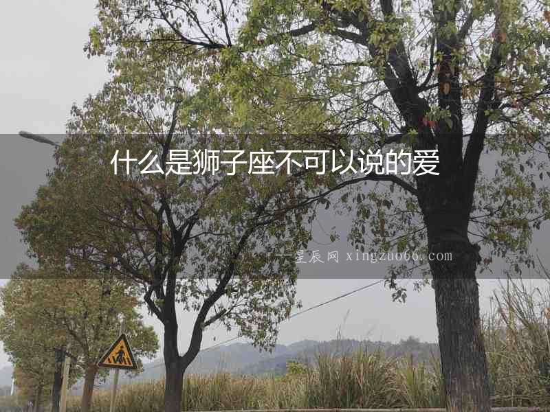 什么是獅子座不可以說的愛
