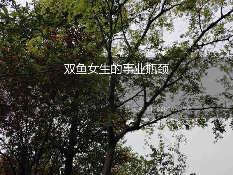 雙魚女生的事業瓶頸