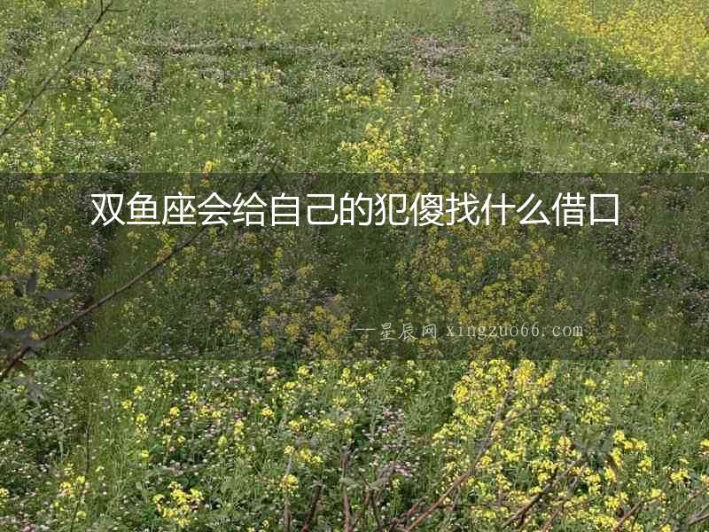 雙魚座會給自己的犯傻找什么借口