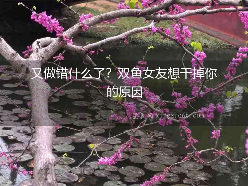 又做錯什么了？雙魚女友想干掉你的原因