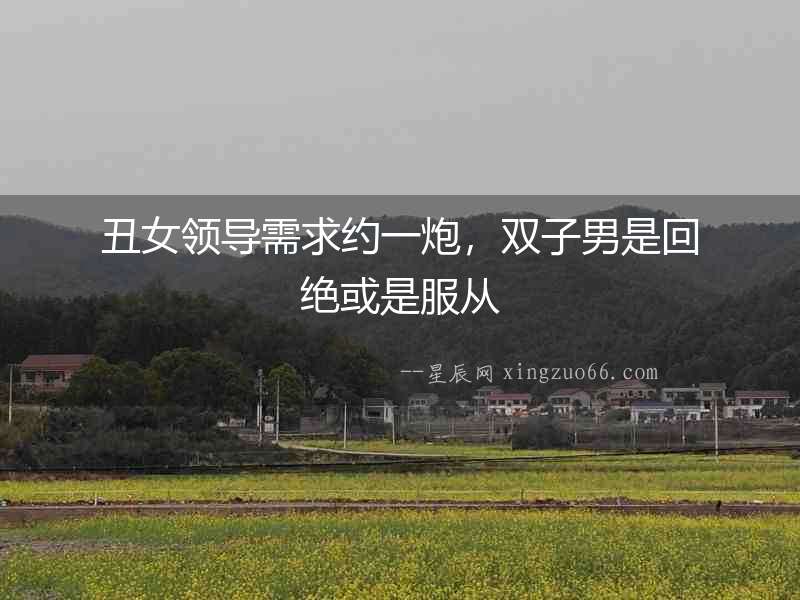 丑女領導需求約一炮，雙子男是回絕或是服從