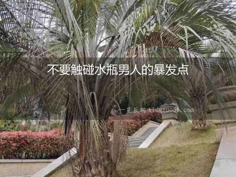 不要觸碰水瓶男人的暴發點