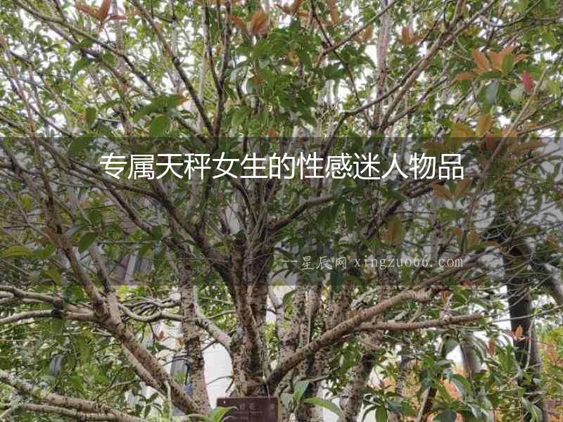專屬天秤女生的性感迷人物品