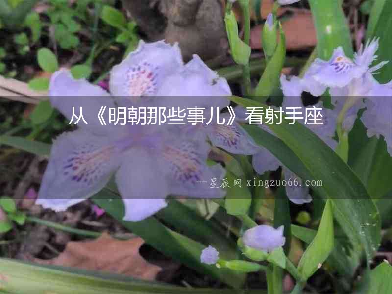 從《明朝那些事兒》看射手座