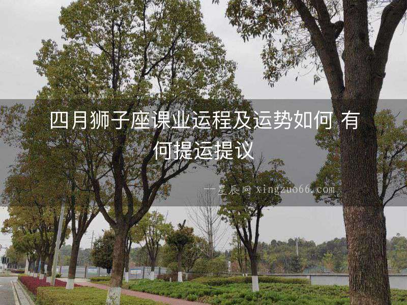 四月獅子座課業(yè)運程及運勢如何 有何提運提議