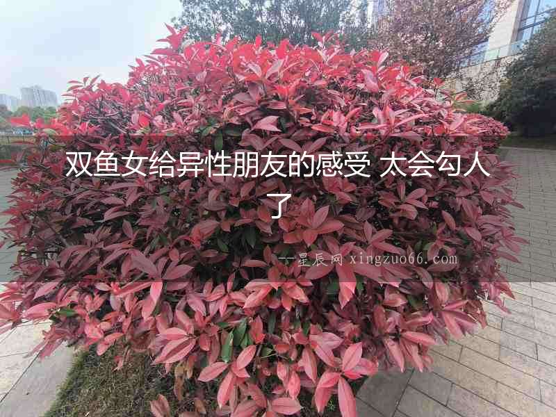 雙魚(yú)女給異性朋友的感受 太會(huì)勾人了