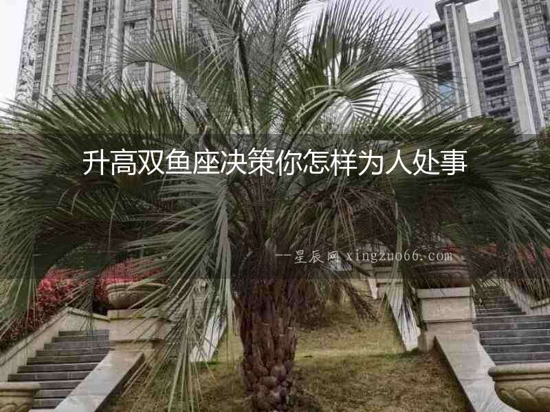 升高雙魚座決策你怎樣為人處事