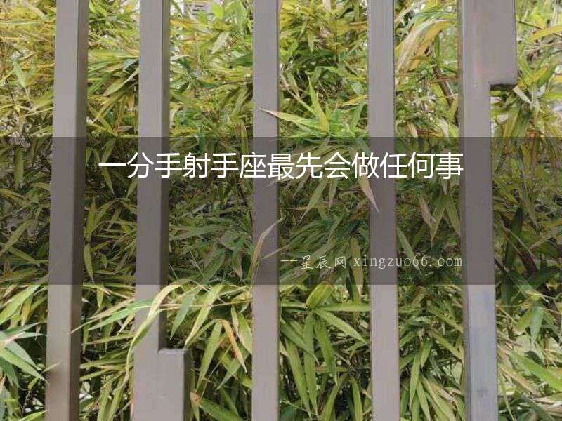一分手射手座最先會(huì)做任何事