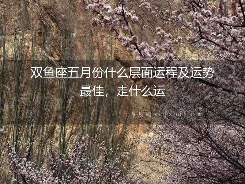 雙魚座五月份什么層面運程及運勢最佳，走什么運