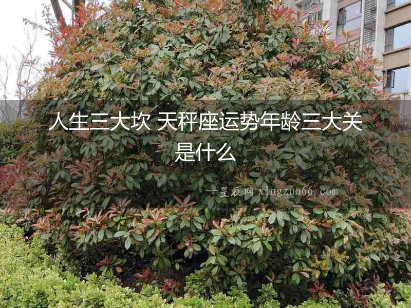 人生三大坎 天秤座運勢年齡三大關是什么