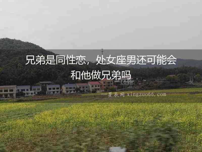 兄弟是同性戀，處女座男還可能會和他做兄弟嗎