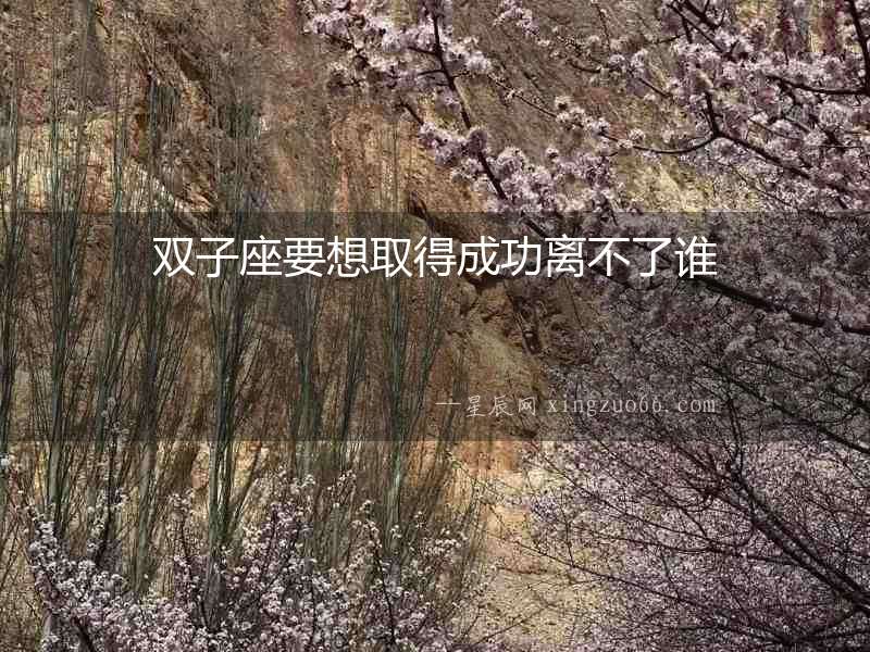 雙子座要想取得成功離不了誰(shuí)
