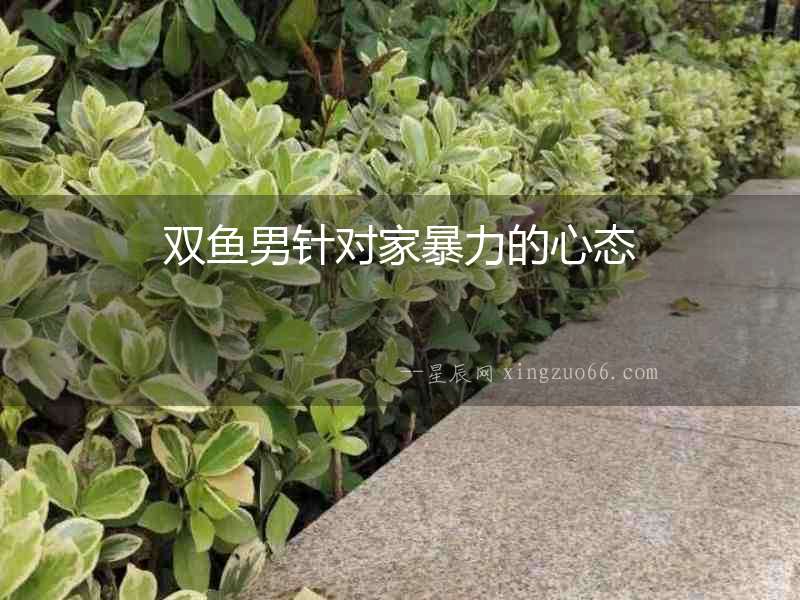 雙魚男針對家暴力的心態(tài)