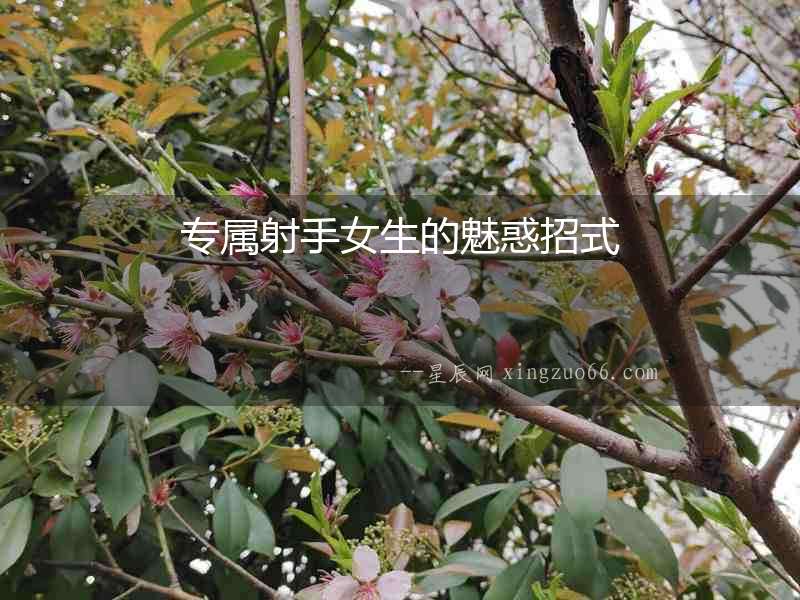 專屬射手女生的魅惑招式