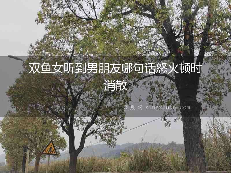 雙魚女聽到男朋友哪句話怒火頓時消散