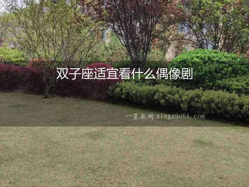 雙子座適宜看什么偶像劇