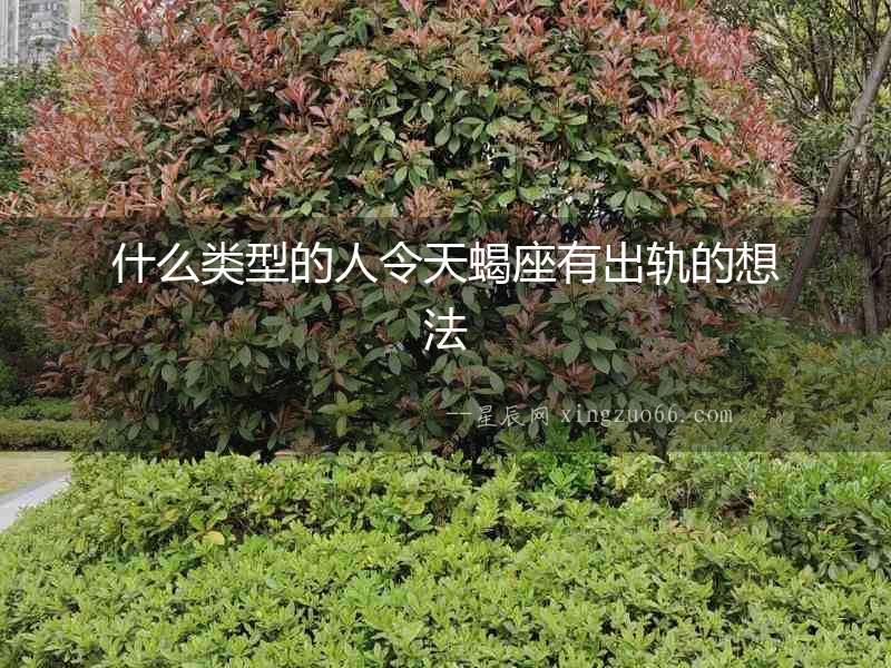 什么類型的人令天蝎座有出軌的想法