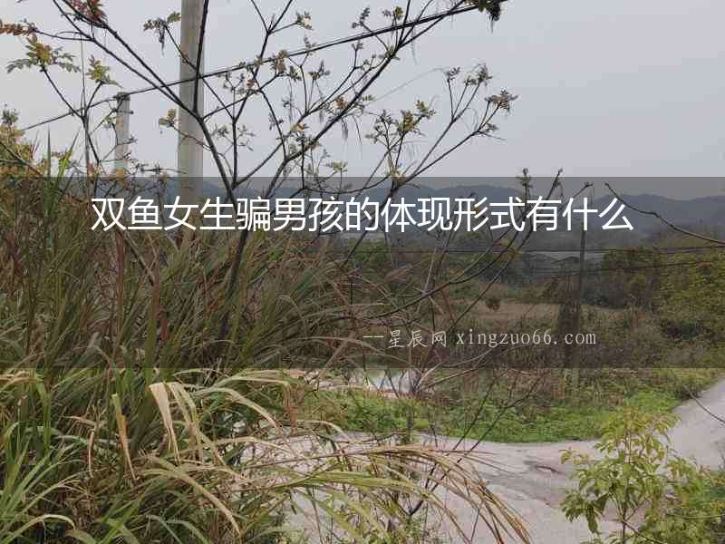 雙魚女生騙男孩的體現形式有什么