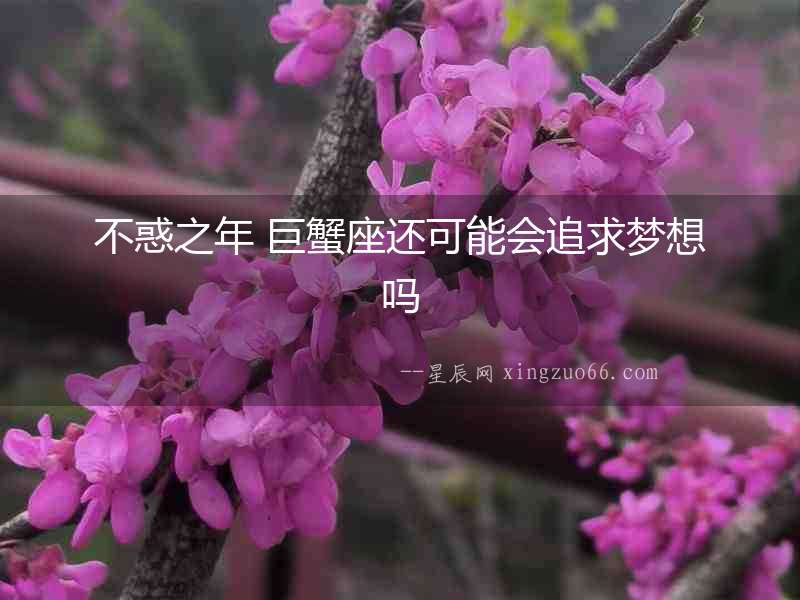 不惑之年 巨蟹座還可能會追求夢想嗎