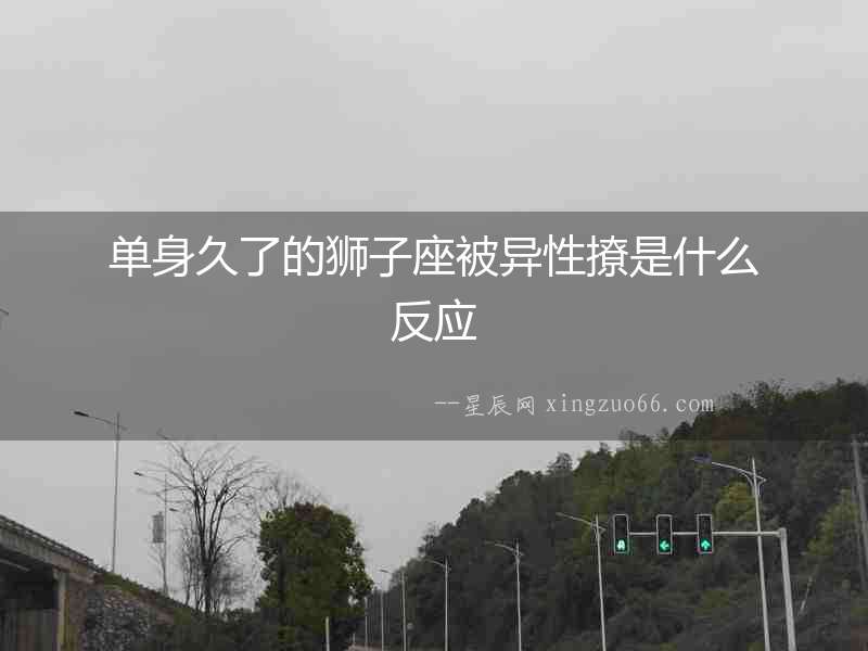 單身久了的獅子座被異性撩是什么反應