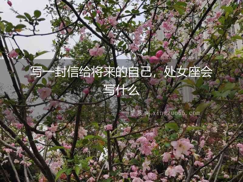 寫一封信給將來的自己，處女座會寫什么
