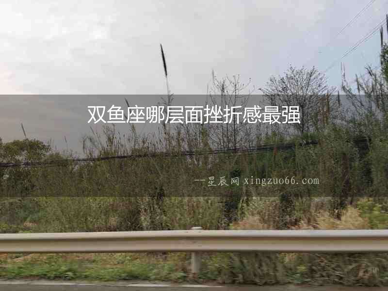 雙魚座哪層面挫折感最強