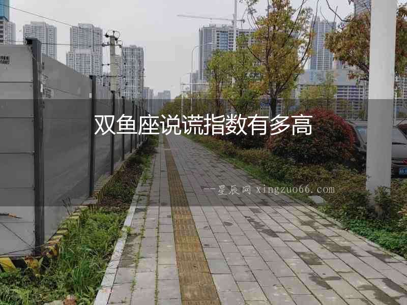 雙魚座說謊指數有多高
