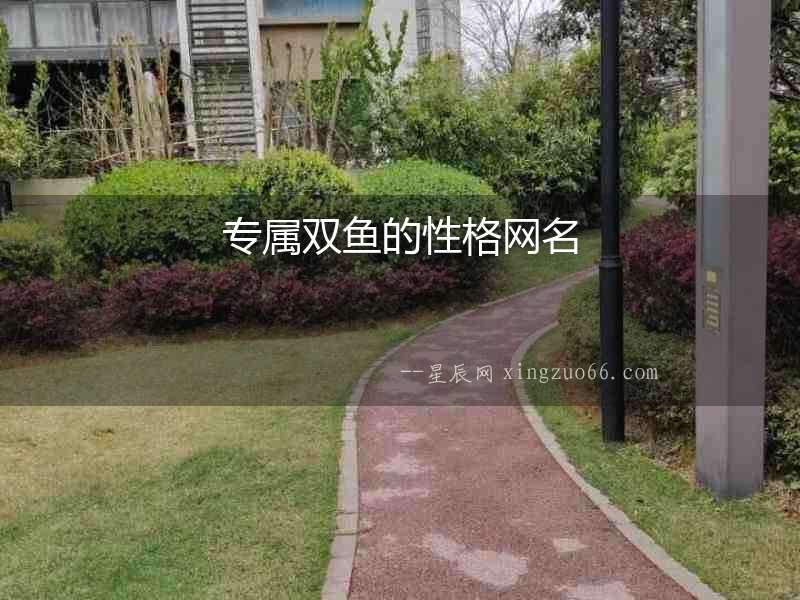 專屬雙魚的性格網名