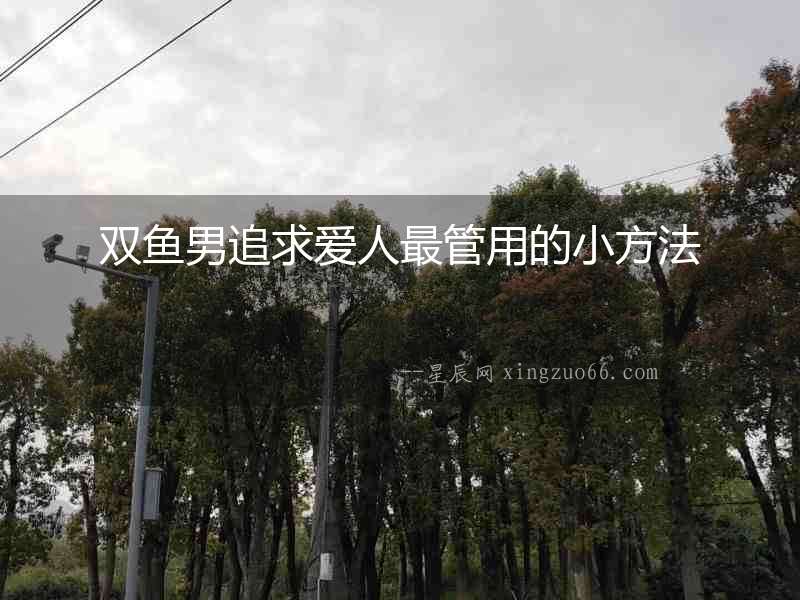 雙魚男追求愛人最管用的小方法