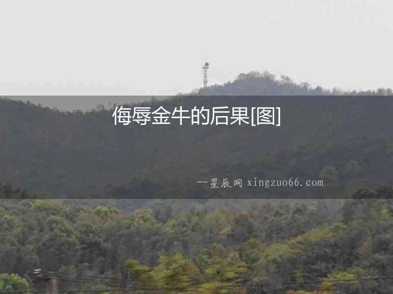侮辱金牛的后果[圖]