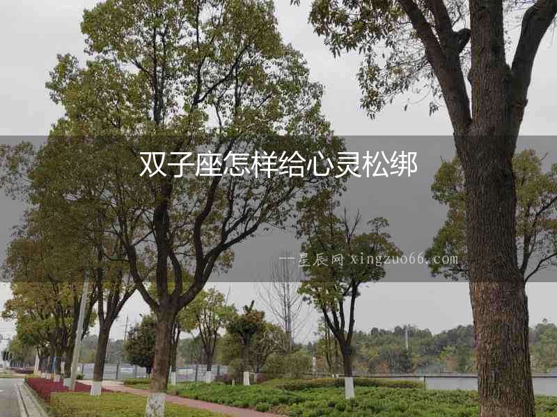 雙子座怎樣給心靈松綁