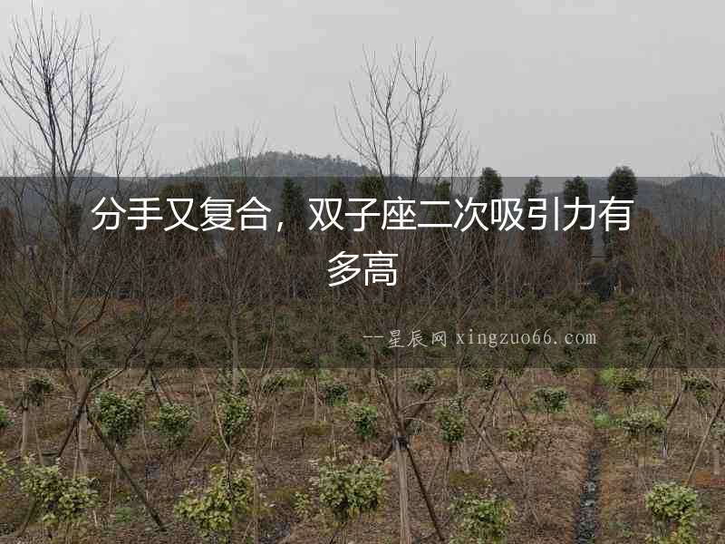 分手又復合，雙子座二次吸引力有多高