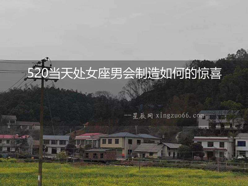 520當天處女座男會制造如何的驚喜